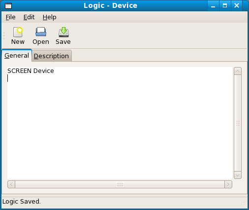 Screenshot of device logic.