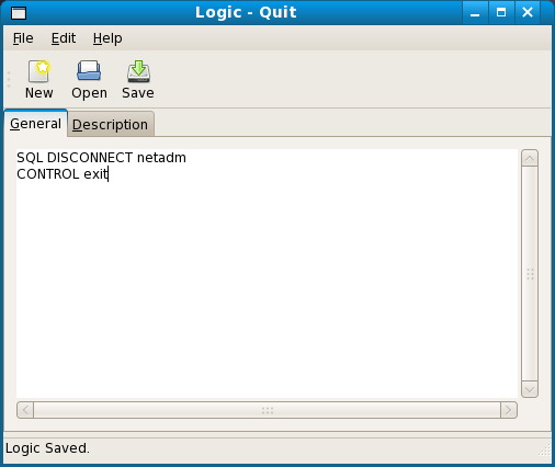 Screenshot of the logic Quit with SQL DISCONNECT.