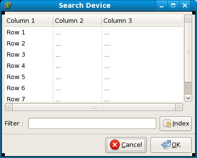 Screenshot of all objects screen DeviceSearch.